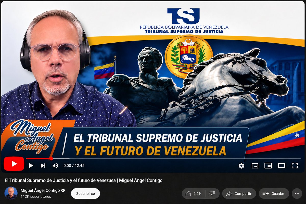 elhabito's tweet photo. 𝐍𝐨 𝐡𝐚𝐲 𝐪𝐮𝐞 𝐢𝐧𝐯𝐞𝐧𝐭𝐚𝐫 𝐮𝐧 𝐭𝐫𝐢𝐛𝐮𝐧𝐚𝐥: 𝐲𝐚 𝐞𝐱𝐢𝐬𝐭𝐞 𝐮𝐧𝐨 𝐥𝐞𝐠í𝐭𝐢𝐦𝐨

En la edición de hoy de su programa, el periodista Miguel Ángel Rodríguez @MiguelContigo llegó a una conclusión que vale la pena seguir de cerca: el verdadero pulso de estos días no está solo en la mesa electoral con Dinorah Figuera, sino en el Tribunal Supremo de Justicia. Y ahí, según él, el senador Rick Scott está encabezando un esfuerzo para frenarle la jugada a Jorge Rodríguez.

¿En qué consiste esa jugada? En no dejar que el régimen designe a solas a los nuevos magistrados. Según Miguel Ángel, Washington, con Scott empujando, dentro de la línea de Trump y Marco Rubio, decidió frenar en seco esas designaciones, que la Asamblea chavista venía apurando con su propia lista (publicada el 19 de junio, con impugnaciones hasta el 3 de julio), y exigir que la nueva integración del Tribunal pase por la Asamblea Nacional electa en 2015. No por casualidad Jorge Rodríguez ha salido a gritar "golpe de Estado", un grito que el periodista interpreta como auxilio y autojustificación, el de quien ve que le desmontan sus planes.

Y la pieza que le da sentido a todo es la que casi nadie nombra: el Tribunal Supremo legítimo, designado en 2017 por esa misma Asamblea de 2015, la última institución nacida del voto que Estados Unidos y la comunidad internacional siguen reconociendo como legítima. Aquellos magistrados, juramentados en público en la plaza Alfredo Sadel de Caracas, fueron perseguidos, forzados al exilio y, como recordó el periodista con dureza, abandonados durante nueve años, incluso por buena parte de la propia oposición. Su mandato constitucional, sin embargo, sigue de pie.

De ahí la conclusión: la salida no es inventar una corte nueva ni bendecir la que el régimen está copando, sino traer de vuelta a esa institución legítima e integrarla en la nueva configuración del tribunal. Es la traducción judicial de la misma lógica con la que Washington ya reconoció a la Asamblea de 2015: si esa Asamblea es legítima, también lo es el tribunal que designó.

Conviene decirlo con honestidad: buena parte de esto es lo que el periodista reporta y analiza desde su programa, y habrá que verlo confirmado en las decisiones oficiales. Pero el fondo no necesita confirmación. El Tribunal Supremo es la pieza más decisiva del tablero, porque puede anular una elección o inhabilitar a un candidato. Que esa pieza la termine de armar el régimen, o que vuelva a ella la legitimidad que el voto le dio a Venezuela en 2015, es, quizá, la verdadera batalla de esta transición.

Y en toda esta batalla, el liderazgo de María Corina Machado no está en duda. Incluso quienes hoy se sientan a negociar la reconocen como la líder y la candidata, y Miguel Ángel subrayó su madurez y su generosidad, de la campaña de 2024 al respaldo a Edmundo González. La propia Machado, según el periodista, ha insistido en cuidar dos cosas por encima de todo: la unidad de la oposición y la relación con Estados Unidos. Por eso devolverle legitimidad al Tribunal no la deja afuera; al contrario, es lo que garantiza que el voto que ella encarna no pueda ser borrado de un plumazo por una corte hecha a la medida del régimen. El propio periodista contó que en estas horas no había podido hablar con ella directamente, solo con sus colaboradores cercanos; su palabra, cuando llegue, será decisiva.

Para entender todos los detalles de esta jugada, que se mueven hora a hora, vale la pena seguir el programa de Miguel Ángel en su canal de YouTube, MiguelContigo, donde lo ha venido explicando minuto a minuto.
https://t.co/HVyB0Y67bk