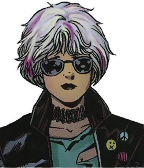 DailyMutantsX's tweet photo. Today’s Mutant of the day is Mulholland “Holly” Black!

First Appearance: The Order #1 (July 2007)

Created by: Matt Fraction &amp; Barry Kitson

Powers: Holly’s power creates a psychic connection with Los Angeles; by recalling events in the city she manifests different abilities! https://t.co/GFdyrYPLBa