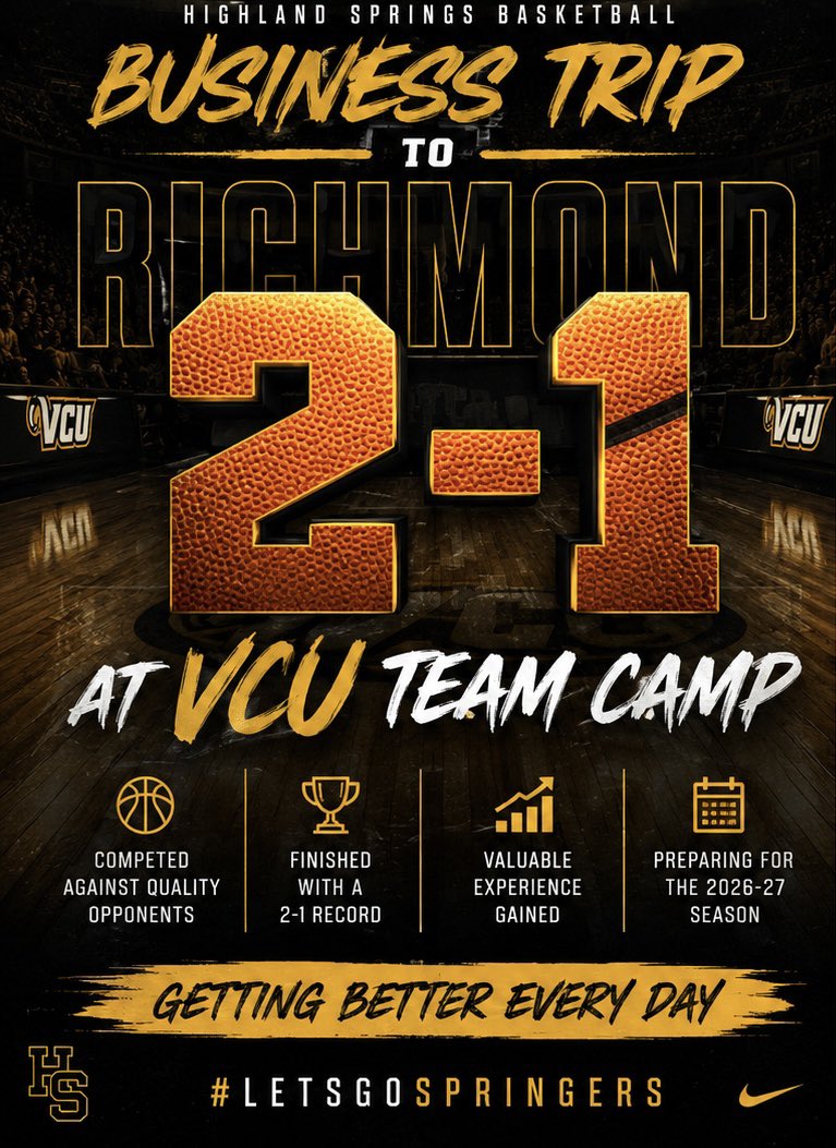 CoachTins_'s tweet photo. Springs Boys’ Basketball attended VCU’s Men’s team camp today! 🤘🏾

We’re very proud of our guys as they competed with Energy, Effort, and Enthusiasm! It was a total team effort. Great way to kick off our summer! 👏🏾

Thank you to @vcu_hoops for allowing us to participate! 🖤🐏🏀💛 https://t.co/zqwmXe1LN6