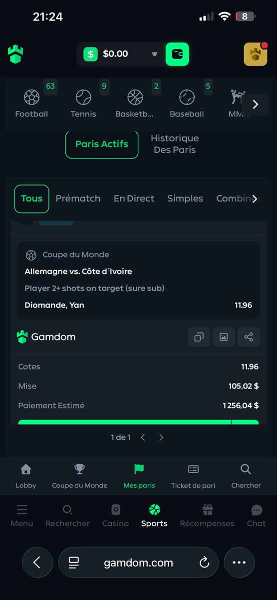 LaFormuleProno's tweet photo. @devyulam Mddr j’ai cashout bg j’ai pas fait attention désolé ma commu https://t.co/PPr3RACdDs