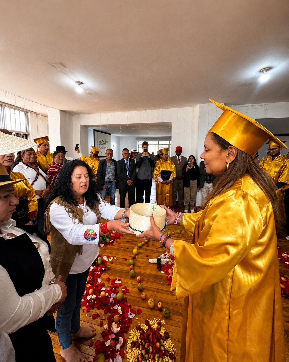 JuliaAnguloEc's tweet photo. 💜🤝 Recibo con gratitud y humildad el reconocimiento “Amawta Achimama” otorgado por AMARU.

Este honor fortalece mi compromiso de seguir trabajando por los pueblos y nacionalidades del Ecuador, con respeto, inclusión y resultados en territorio. 🇪🇨

#JuliaAngulo #PueblosYNacionalidades