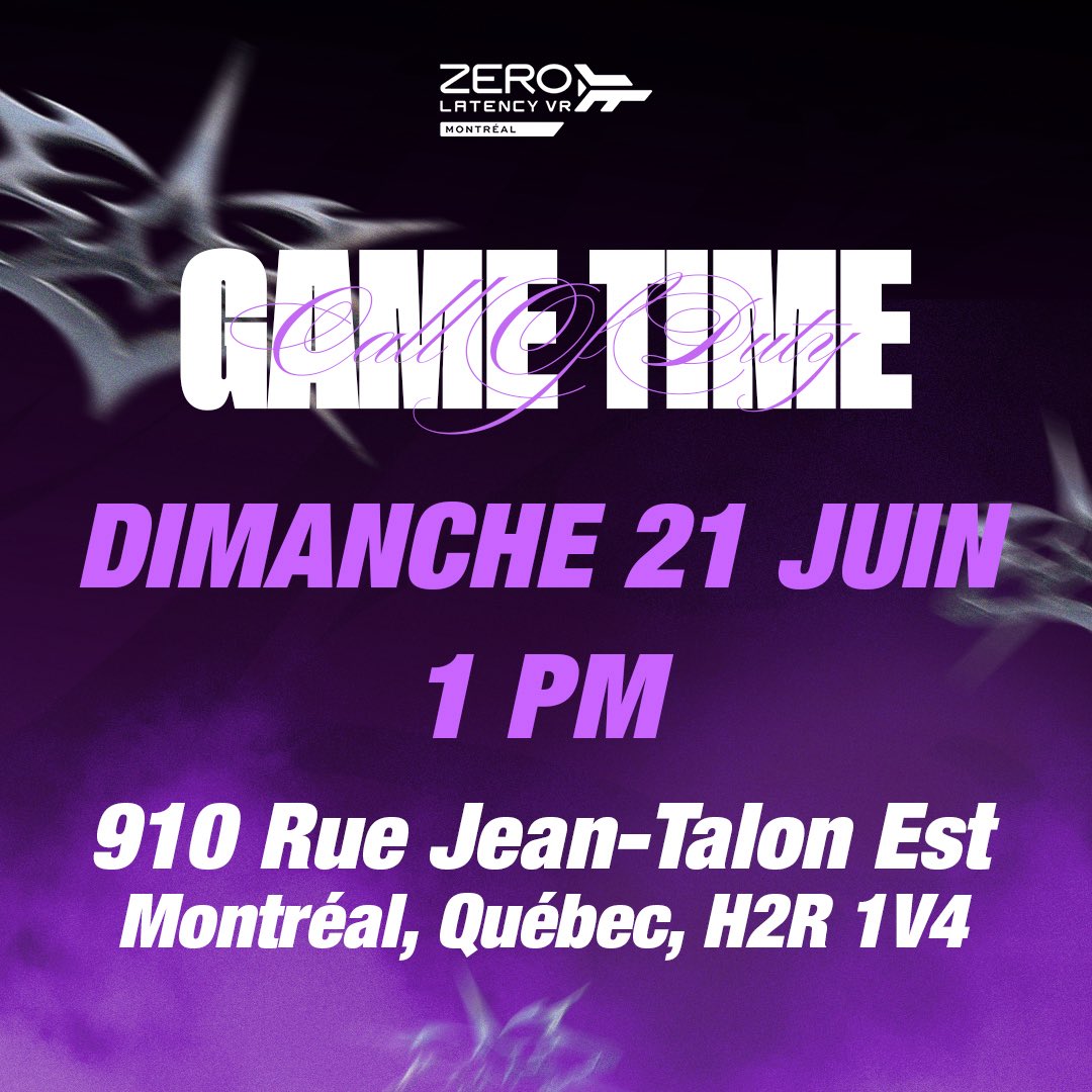 zerolatencymtl's tweet photo. Montréal ! 📍

Le Zero Latency vous invite à sa session de jeu du dimanche ! 🎮

Demain, à partir de 13h, venez passer du temps entre amis à chiller ou pour profiter de nos autres consoles et de notre bar ! 👀

Ça se passe au 910 Jean Talon ! On vous attends 🤗 #ZeroLatencyVR https://t.co/NrbMNm5Bc3