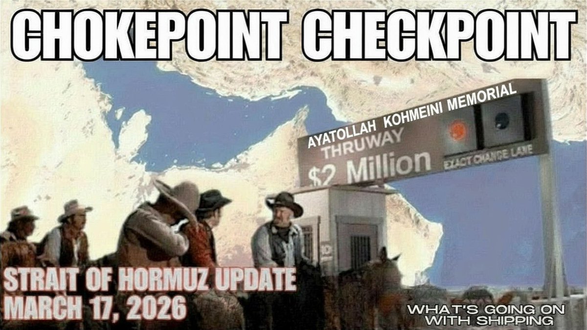 mercoglianos's tweet photo. The situation in the Strait of Hormuz really needs to end as I am running out of ideas for my video thumbnails.

This is getting serious! https://t.co/XHpdR74lm2