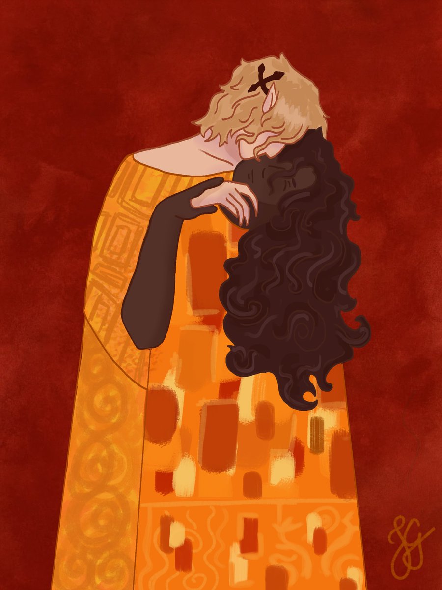 Jotinhaa_T's tweet photo. Releitura da obra "O beijo" de Gustav Klimt só que com os Pecalia!
 
#Ravencove #ravencovefanart #pecalia #pecadelia https://t.co/VIZJlgfMBr