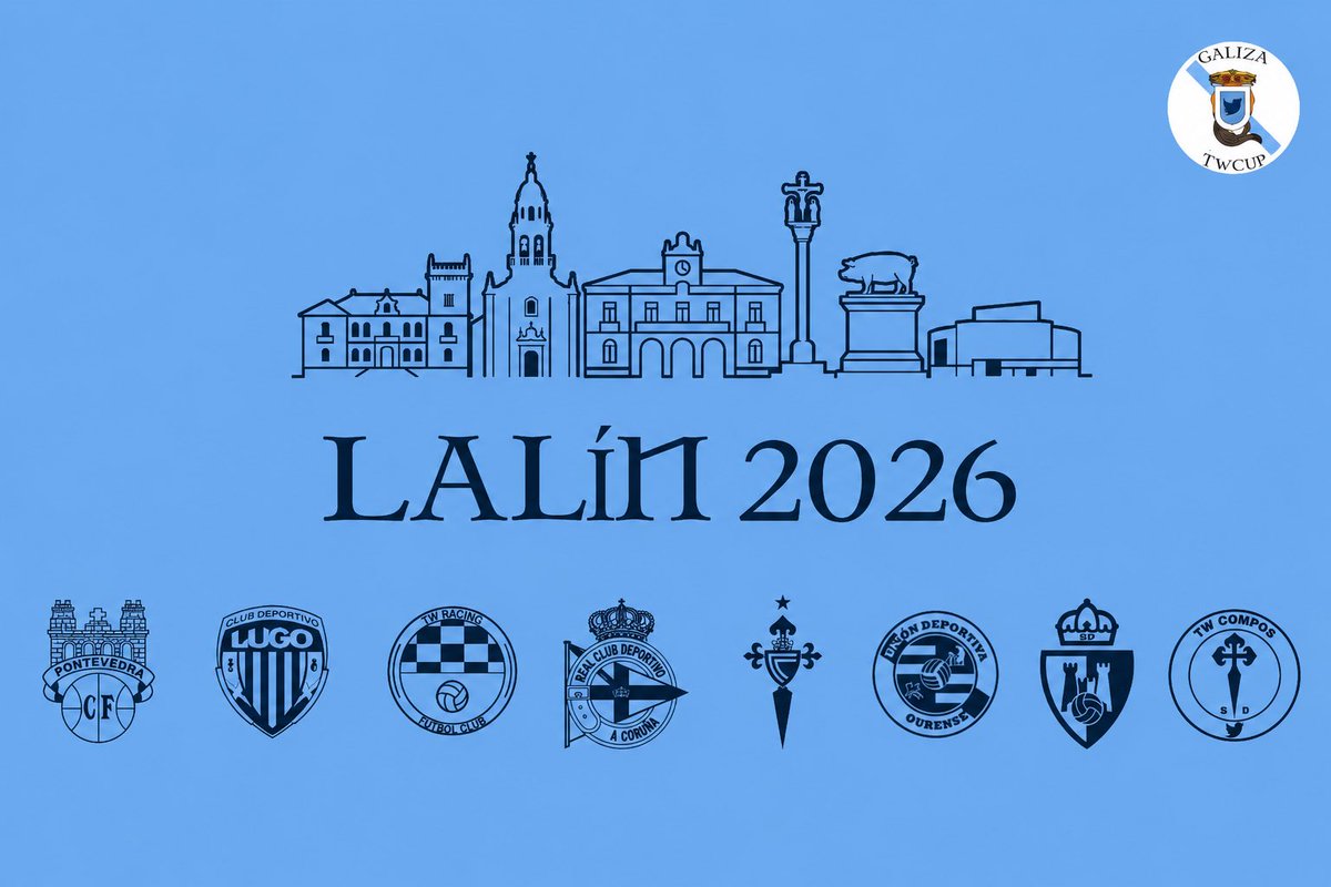 galizatwcup's tweet photo. 👊⚔️ 8 equipos viaxarán ata Lalín o próximo 18 de Xullo para celebrar a #GalizaTwCup2026

 🤔 Qué equipo pensases que gañará o torneo? https://t.co/5CNPgRzuEy