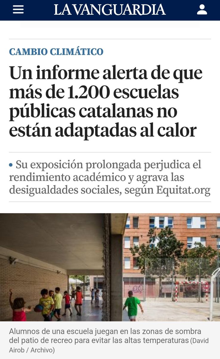jm_clavero's tweet photo. La Generalitat i totes les seves conselleries, el Parlament, els ajuntaments ... tots disposen d'aire condicionat, tots llevat de les escoles públiques. 
Poc se'n parla d'això https://t.co/iQsAJdyqYG