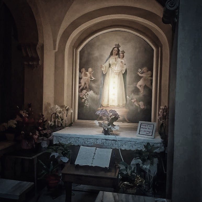fragiovanniop's tweet photo. Dai primi vespri di stasera, XII Domenica del tempo ordinario, anno A (di precetto). Porto voi e le vostre intenzioni nella Santa Messa, vi ricordo con molto affetto  nella preghiera e vi affido all'Intercessione della nostra cara Madonna di Fontanellato e di San Domenico. https://t.co/Mz4oXMWT9b