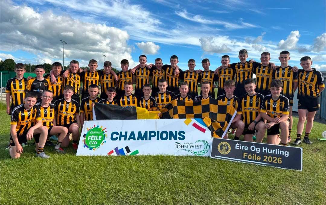 Tyrone_News_GAA's tweet photo. Congratulations to Eire Óg and Dúiche Néill on their Féile triumphs this weekend! 🏆

🟡⚫️ Eire Óg – All-Ireland Division 3 Féile Shield Champions
🟢🔴 Dúiche Néill – Region Féile Shield Champions

A fantastic achievement and superb representation of Tyrone hurling! 🏑⚪ https://t.co/PkwwuOrDvc
