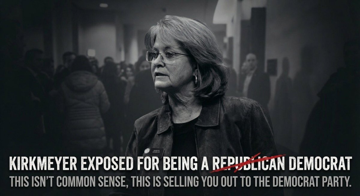 ScottBottomsCO's tweet photo. 🚨 EXPOSING THE SMOKESCREEN: Why “Common-Sense” is a Lie 🚨

It’s time to pull back the curtain and look at the hard data. On the campaign trail, Barb Kirkmeyer uses this exact tagline:

“The common-sense conservative you know and trust, ready to roll up my sleeves, work with people, set aside the political games, and deliver real results for Colorado families.”

But let’s be entirely clear: those “real results” look a whole lot more like the Democrat platform than anything resembling real Republican values.
When the cameras are off, she isn’t defending a conservative way of life, she is voting hand-in-hand with left-wing Democrats to expand state power, entrench welfare entitlements, and bankroll bloated government bureaucracies. She routinely chooses backroom bipartisan deals and spending continuity over actual fiscal restraint, which is why her official Liberty Score is a failing ‘F’.

She isn’t fighting for us; she is managing our surrender. Because she continues to sell out the conservative base to fund progressive priorities, her record demands real scrutiny.

Over the next few days, I am launching a hard-hitting series exposing her record, bill by bill. We are going to look past the campaign slogans and expose her actual votes, from raiding public funds to mandating insurance rules and passing massive, record-breaking state budgets alongside legislative Democrats.

The data doesn’t lie. Stay tuned for the truth.

#CoPol #CoLeg #RINO #Colorado
#reclaimcolorado

https://t.co/c2PHom7hOo