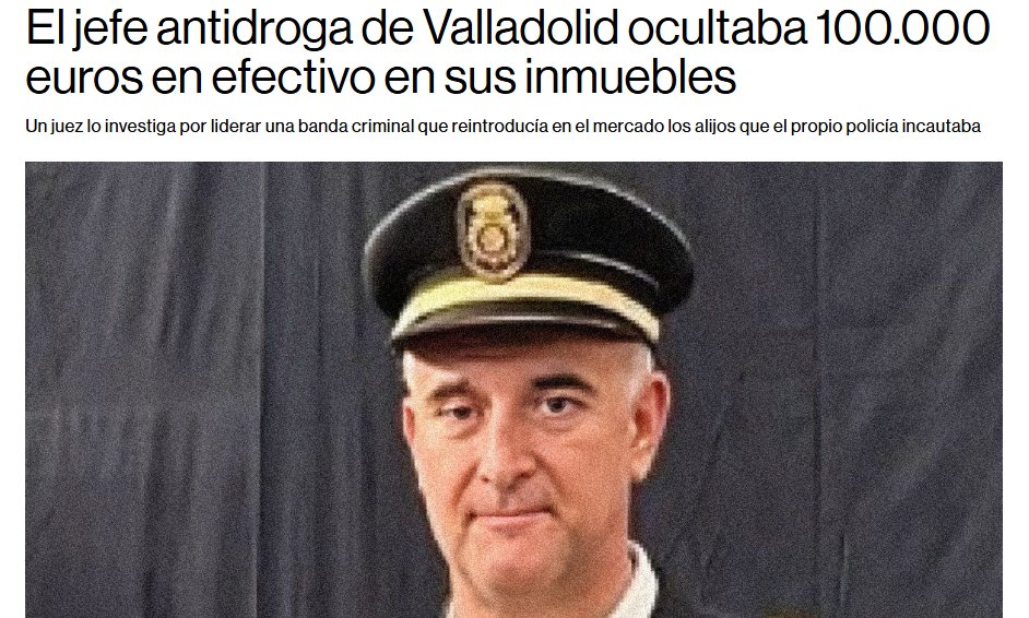 Anonymous_TA's tweet photo. Veo algunos sindicatos policiales quejarse de las declaraciones del Juez Peinado sobre algunos escoltas de Begoña Gómez

Pero NO se quejan de que algunos jefes policiales son capos de la droga https://t.co/vnW3fcH8w9