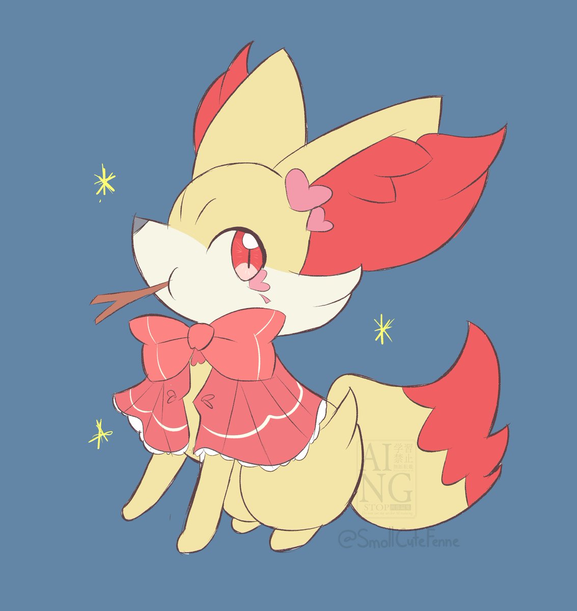 SmollCuteFenne's tweet photo. Fennekin rkgk #Pokemon #フォッコ https://t.co/fvDnDFWcPZ