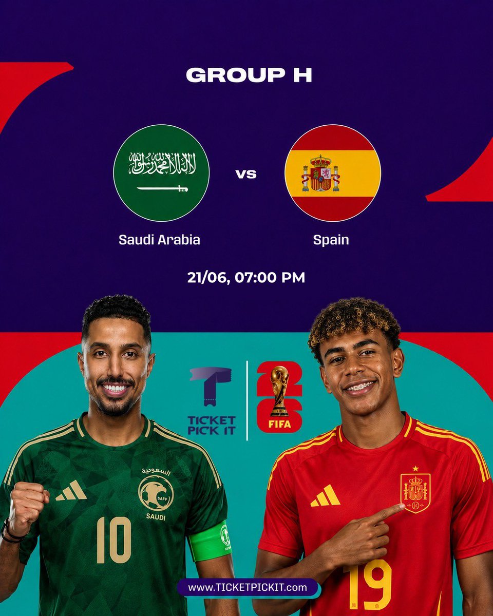 9Aziz_r's tweet photo. 🏆 مسابقة تيكت بيكت | كأس العالم 2026

توقع النتيجة الصحيحة للمباراة وادخل السحب على جائزة مالية 💰

كل يوم بختارلكم أقوى مباراة من دور المجموعات، وبنعلن عن الفائزين🤩💜

📌 الشروط:
• متابعة @TicketPickit
• رتويت للتغريدة
• كتابة توقع النتيجة في التعليقات https://t.co/elNWBIfMyB