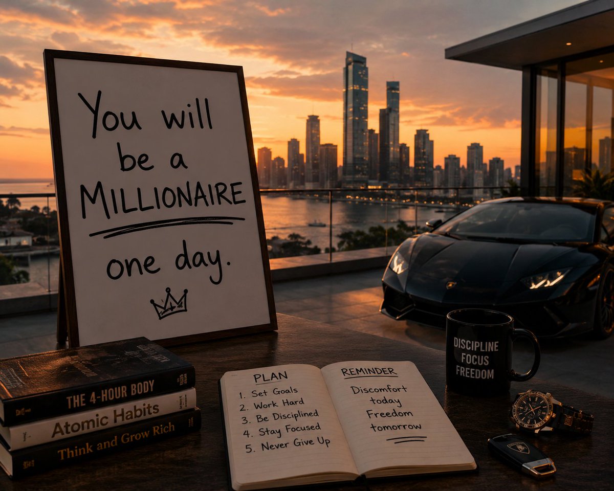 MoneyQuotesX's tweet photo. Repost if you will be a millionaire one day. https://t.co/82Ac3xsTFI