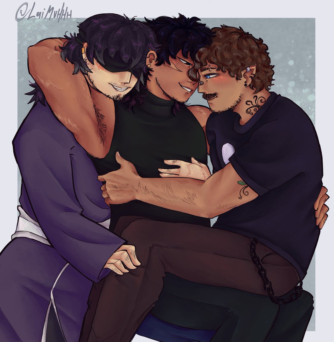 Laimuhhh's tweet photo. Se esses 3 se juntasse certeza q o mundo explodia🌈
(iss é da época q o !Pac tava c/ 2 metros, por iss q ele ta gigante)
#arkanis #arkanisfanart #panixim
(apoie p/a 4° temp: https://t.co/Z0DDyTWH04 ) https://t.co/SvJRtAMFdi