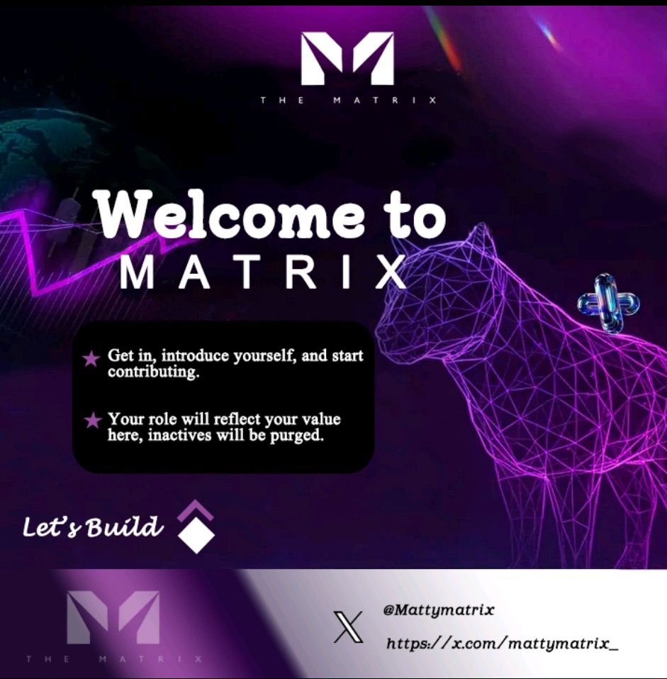 Fayyonchain's tweet photo. Excited to officially join the @iammattiex family ❤️

A new chapter, new connections, and endless opportunities to learn, contribute, and grow alongside an amazing community.

Grateful for the warm welcome. 

Time to roll up my sleeves, lock in, and start building 🙂‍↔️

I am going to have so much fun with @Mattymatrix_