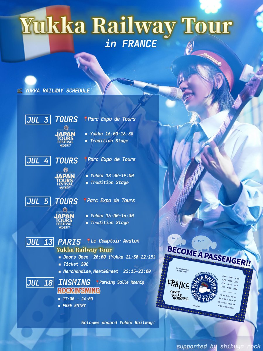 Yukka_731's tweet photo. おはうお🐟

ノルウェーに続きフランスツアー開幕！
I'm coming back to FRANCE!!🩵🇫🇷

5回目のフランスだ〜
会いたかったフランスのみんな✌️ https://t.co/879uL403Gm