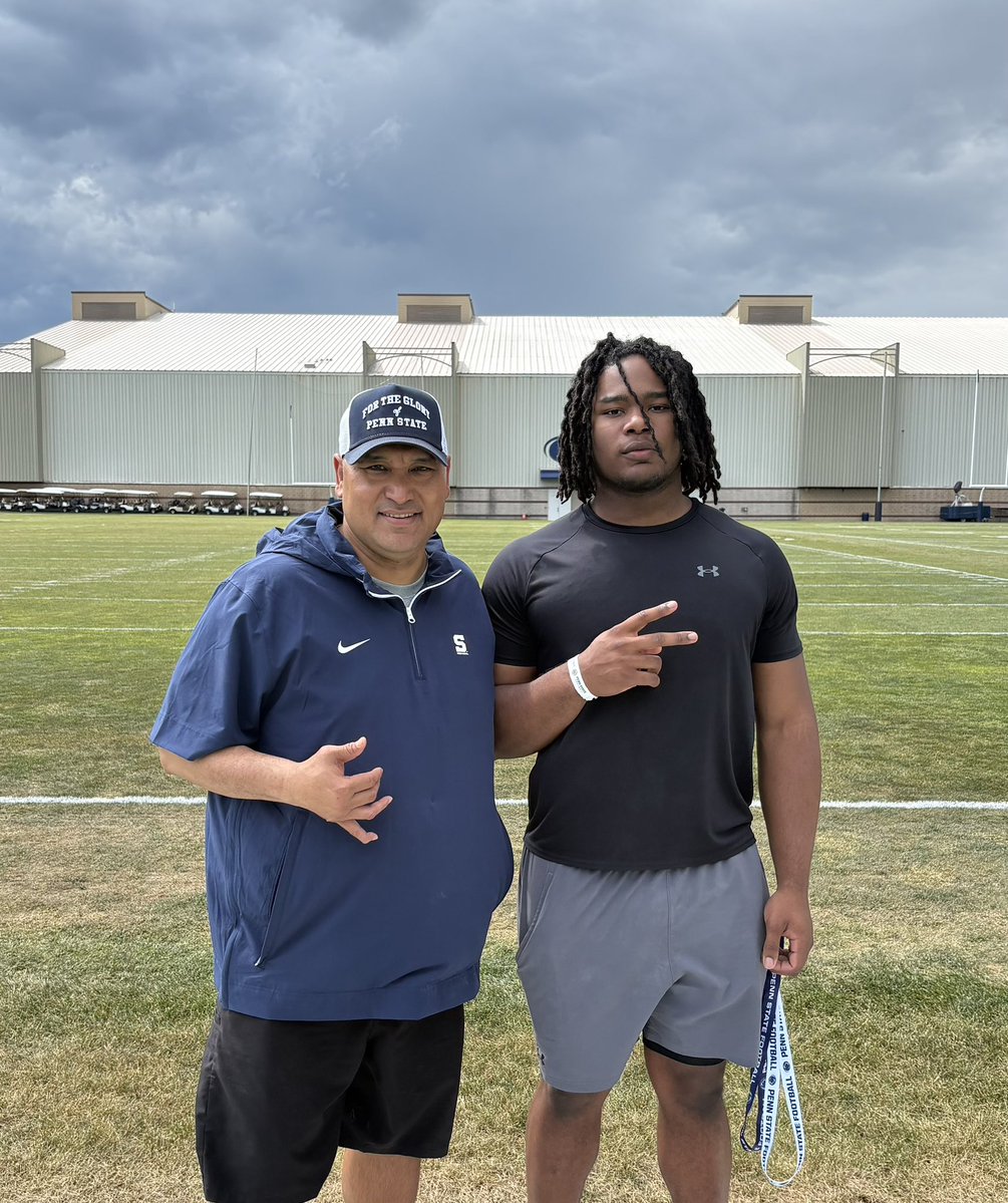 Nstevens_99's tweet photo. Had a great time at the Junior Day at Penn State. Thank you for the hospitality!! https://t.co/s8M9HnAMEQ
