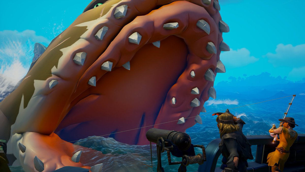 Wz5494370320171's tweet photo. One cast. One monster. One unforgettable tale from the Sea of Thieves 🎣 🤍
Theme: Feats of Fishing
@SeaOfThieves
#SeaOfThieves 
#SoTShot https://t.co/W5m0drcGLU