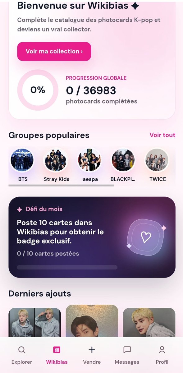 daebiasofficial's tweet photo. Déjà plus de 36 000 photocards référencées sur Wikibias !

Wikibias est l'encyclopédie communautaire des photocards K-pop créée par les fans, pour les fans. 💜

https://t.co/BhHr05EaAa

#Kpop #Photocard #daebias #PC #BTS #straykids #aespa #wikibias #marketplace https://t.co/H0tnrLrEFp
