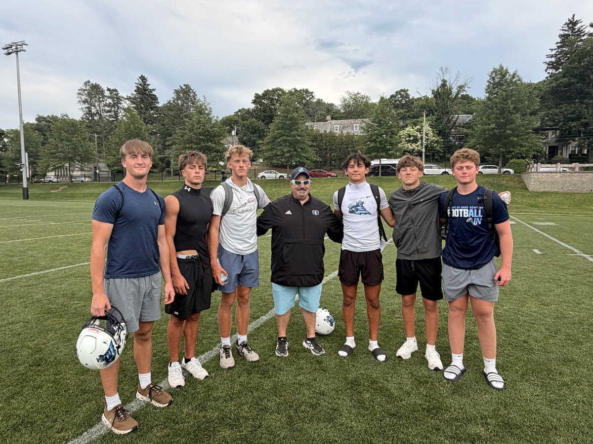 ODAfootball's tweet photo. Thank you to @CoachRMcCormack &amp; the staff at @RhodyFootball for taking the time to speak with our skill position players at the Boston College Mega Camp.

We appreciate you sharing your insights and helping our guys better understand the recruiting process!

#RecruitTheThunder https://t.co/oshSD4RClu
