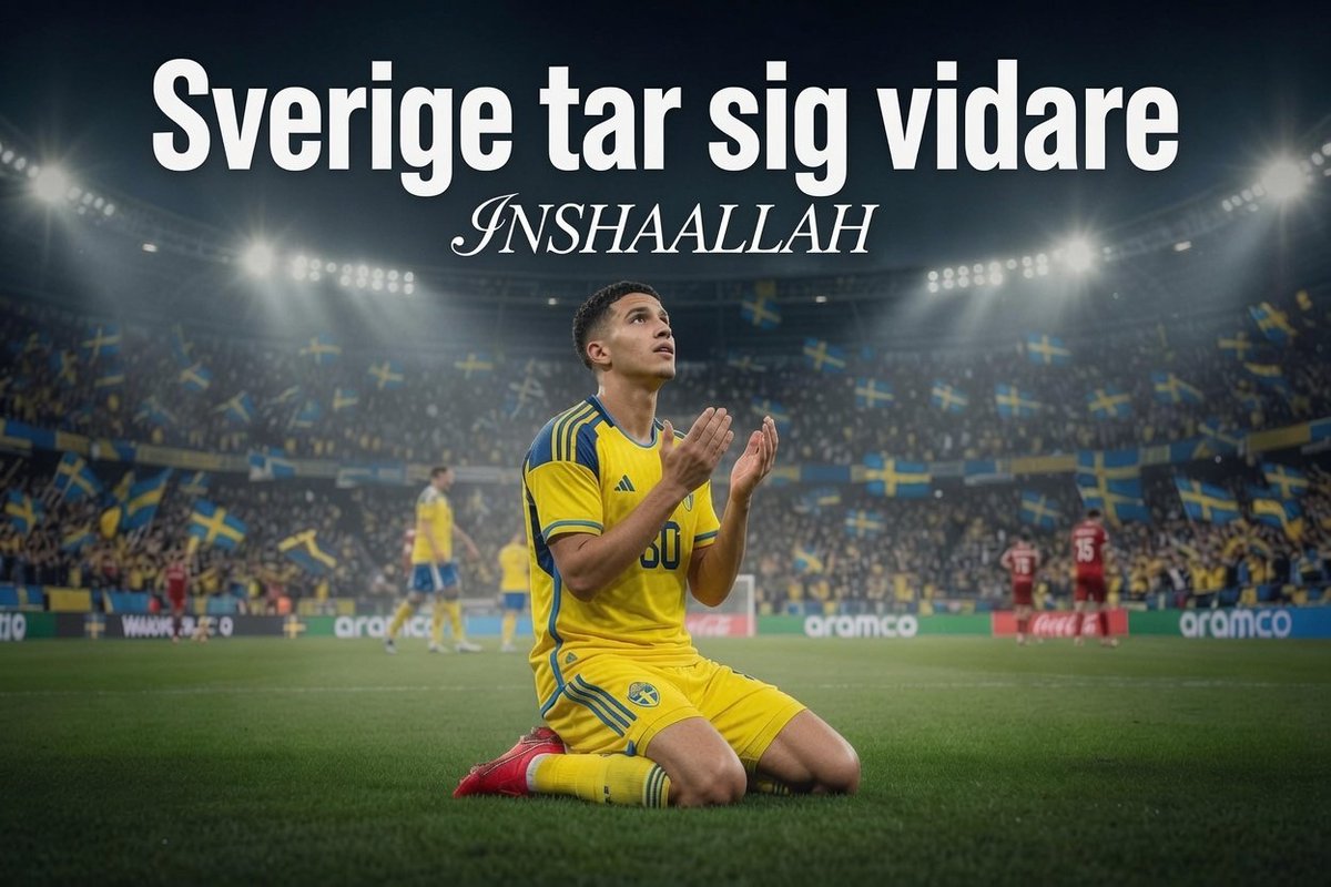 BusuladzicSead's tweet photo. Detta är tydligen ett provocerande inlägg. 
Ett politiskt inlägg. Ett splittrande inlägg.

Att skriva att vi ska stå bakom Sverige tillsammans oavsett bakgrund och att muslimer är en del av Sverige väcker starka reaktioner hos vissa.

Det är faktiskt ganska talande.

För när muslimer diskuteras i samhällsdebatten handlar det ofta om problem. Då fylls tidningar, debatter och kommentarsfält av analyser och åsikter.

Men när någon för en gångs skull lyfter fram muslimer i ett positivt sammanhang, då blir det plötsligt fel att ens nämna dem.

Då heter det att religion inte hör hemma i diskussionen. Att man skapar splittring. 
Att man politiserar.

Det är just den dubbelmoralen som är intressant.

Om muslimer bara får nämnas när något gått fel, men aldrig när något gått bra, då handlar problemet inte om att människor pratar om muslimer.

Då handlar problemet om att vissa inte vill se muslimer som en naturlig del av berättelsen om Sverige.

Sanningen är betydligt enklare.

Muslimer är inte vid sidan av Sverige. 
De är en del av Sverige.

Och det kommer inte förändras för att några högljudda röster på internet ogillar det.

Vi kommer fortsätta arbeta, studera, bygga företag, ta hand om våra äldre, uppfostra våra barn och bidra till samhället precis som miljontals andra svenskar.

Vi kommer fortsätta heja på Sverige när landslaget spelar, glädjas åt svenska framgångar och känna stolthet när vårt land lyckas.

För Sverige är alla vi som bygger det tillsammans.