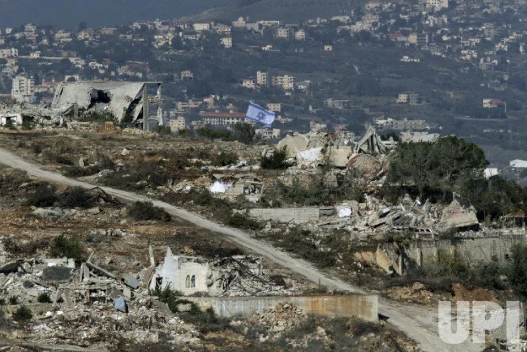 Steve0linger's tweet photo. @sarahadams @FmrRepMTG It's one thing to go after Hezbollah it's another to flatten entire areas and neighborhoods. Maybe you need to look in to the greater Israel project for your show. Then you'll not only be blinded by the "going after terrorist" theme. https://t.co/tcRbk25D6Q