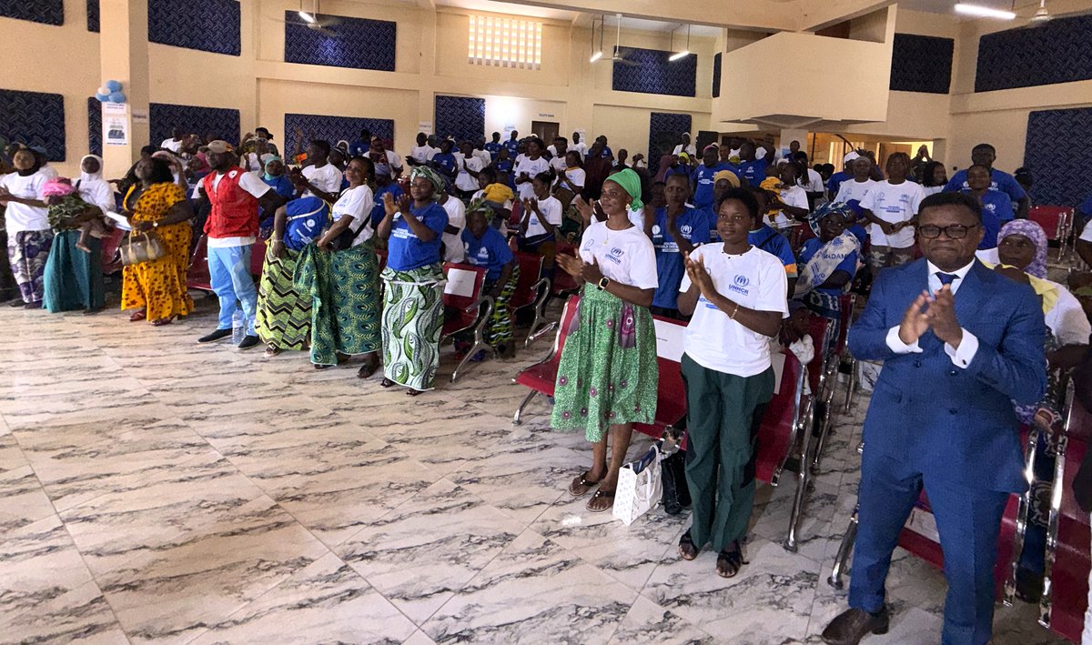 UNBenin's tweet photo. À Natitingou, le Bénin a célébré la #JournéeMondialeDesRéfugiés
Thème: « Jusqu’à ce que tout le monde soit protégé ».
Face aux déplacements forcés, la solidarité reste essentielle.
@gouvbenin @UNBenin @UNHCRWestAfrica réaffirment leur engagement pour l’inclusion et la protection. https://t.co/e7BqdjVvut