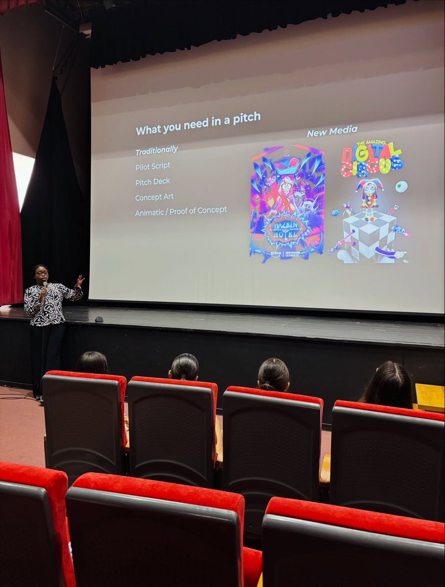 StrshpAfrotopia's tweet photo. 🧵From creator Jumai - I had the great pleasure of teaching a masterclass to talented bilingual high schoolers in Greece for the Short Encounters Film Festival. I took the students through the process of pitching an animated TV show, using Afrotopia as an example

#indieanimation https://t.co/dnfOWgHFcF