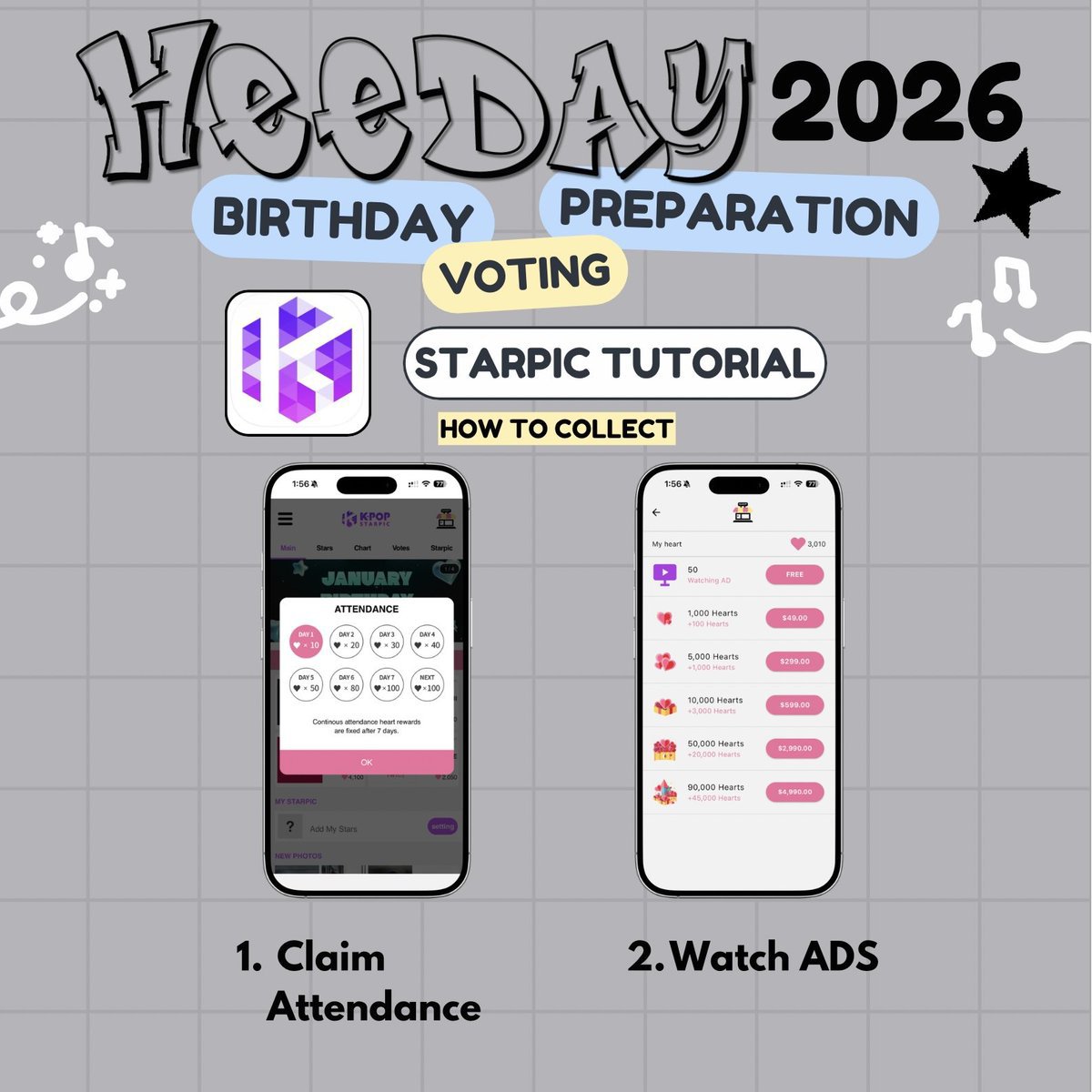 EvanVoting's tweet photo. [🔔] STARPIC DAILY REMINDER

EVERS!

Please start collecting on STARPIC for #EVAN’s upcoming birthday poll. 

How to collect:
✅️ Daily Attendance
✅️ Watching Video Ads

#EVAN #에반 @h_evva_n @evan_officialJP https://t.co/2CTku1LQhx
