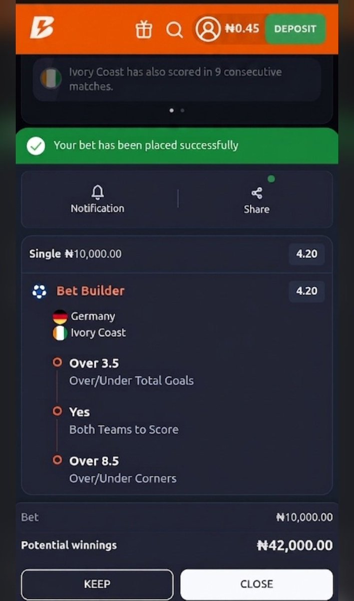Bchidd_'s tweet photo. 🇩🇪 Germany vs 🇨🇮 Ivory Coast
Match 34 of 104 at the FIFA World Cup 2026.
📍 BMO Field, Toronto ⏰ 9:00 PM (Nigeria Time)

Can Germany continue their march, or will Ivory Coast cause an upset?

👇 What's your score prediction?
#WorldCup2026 #GERCIV #Germany #IvoryCoast #BigChidd https://t.co/o9ndMOs0pA