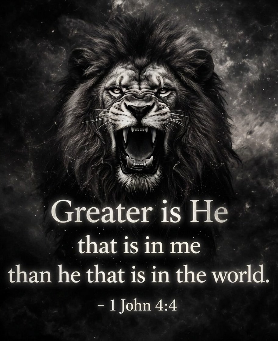 Richard_gh1's tweet photo. 1 John 4:4 https://t.co/92DVKQdzFp