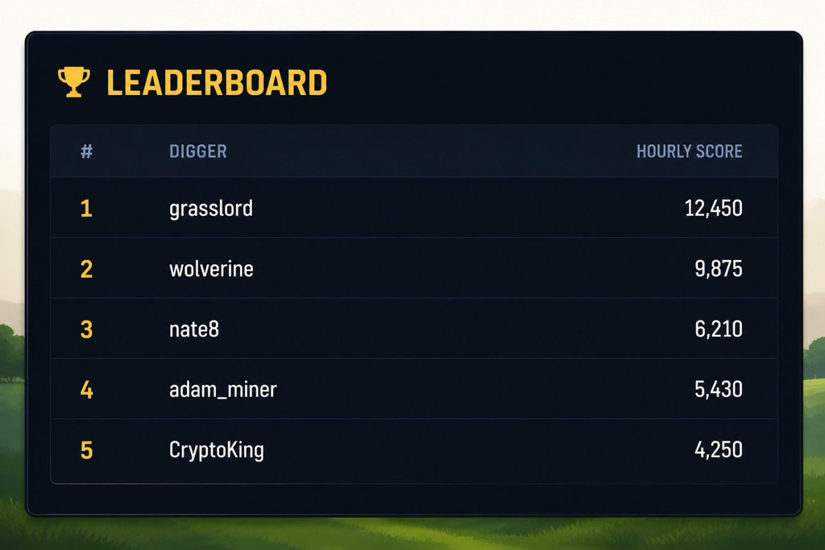 gograssmine's tweet photo. The leaderboard resets.

The competition doesn't. Mine Signal, optimize your rigs, and see if you have what it takes to reach the top. https://t.co/a1SZiCXymL