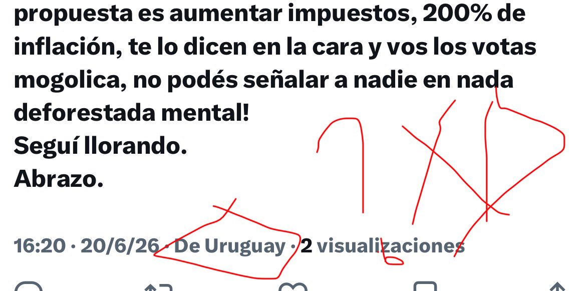 bellndall's tweet photo. @ignaciomazzon @Juanolitico El q llora sos vos mogolico. https://t.co/zLqCQWVByZ