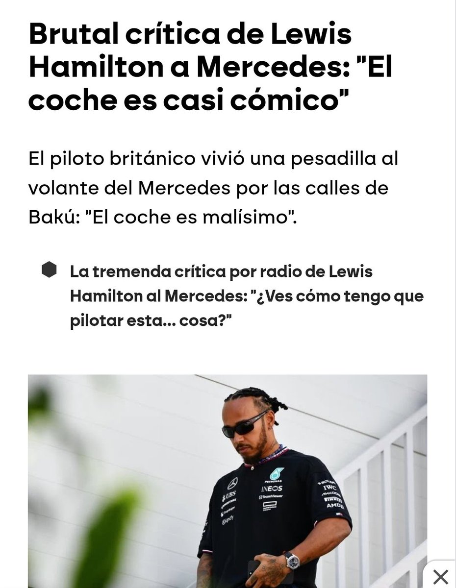 JohnF1_14's tweet photo. Que un fan de Hamilton diga que Alonso es tóxico, cuando Lewis llegó incluso a twittear criticando a su compañero o subiendo las telemetrías de ambos...

Para llorar. https://t.co/ORidWkv8pq