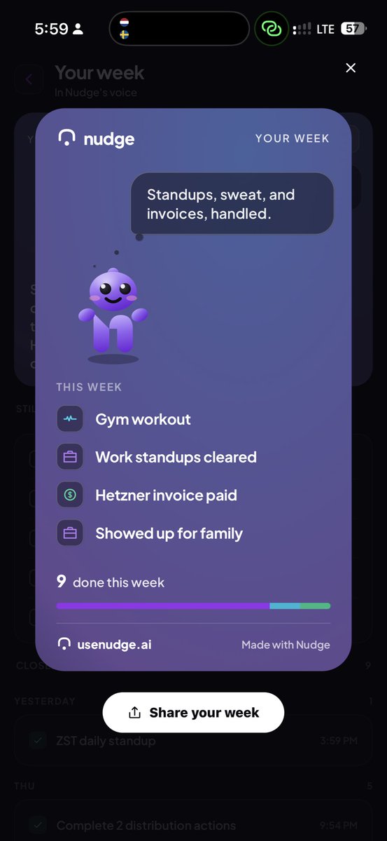 favor_gozie's tweet photo. Share your week on Nudge👀

@usenudgeai https://t.co/mFtZdqhxdW