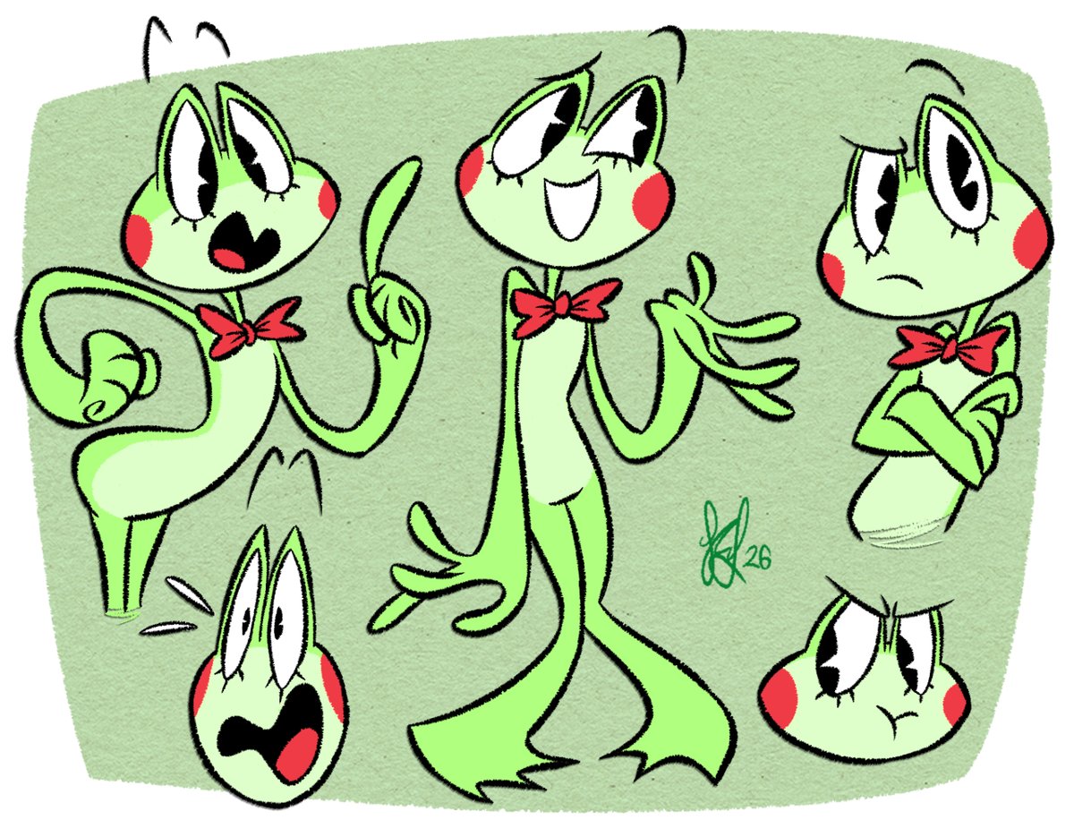 CoffeeboiJ's tweet photo. Just felt like drawing Ribbit. A fun looking character. https://t.co/nwPDOFYHAz
