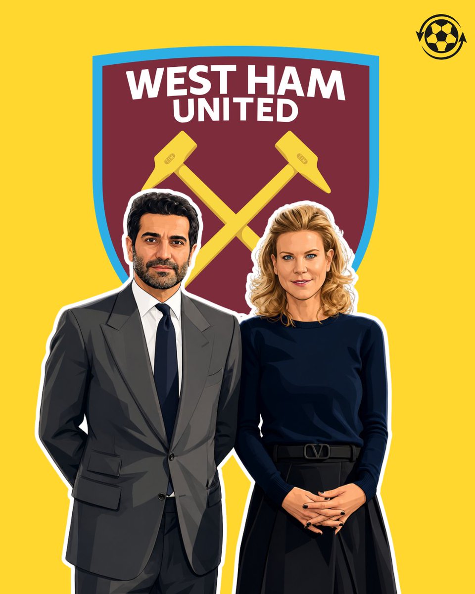 DeadlineDayLive's tweet photo. 🚨 𝗕𝗥𝗘𝗔𝗞𝗜𝗡𝗚: Former Newcastle United co-owners Amanda Staveley and Mehrdad Ghodoussi are exploring a potential takeover of West Ham United.

The pair played a key role in Newcastle’s 2021 acquisition, assembling the consortium backed by Saudi Arabia’s Public Investment Fund and the Reuben brothers that completed the club’s takeover.

(Source: @MailSport)
