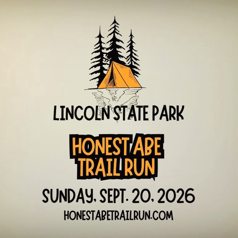 FriendsLincoln's tweet photo. Registration for the Honest Abe Trail Run is open now at https://t.co/mBFZ50CMNI. #trailrunning #marathon #14K #5K https://t.co/4ZIvdiwS9Q