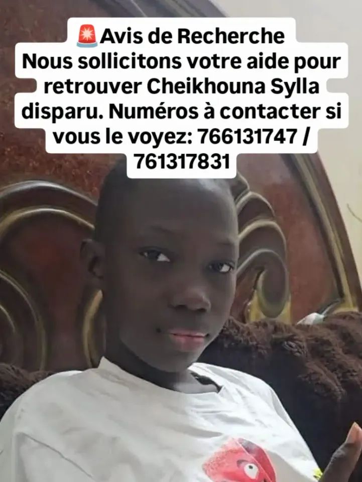 Avis de Recherche Senegal tweet media