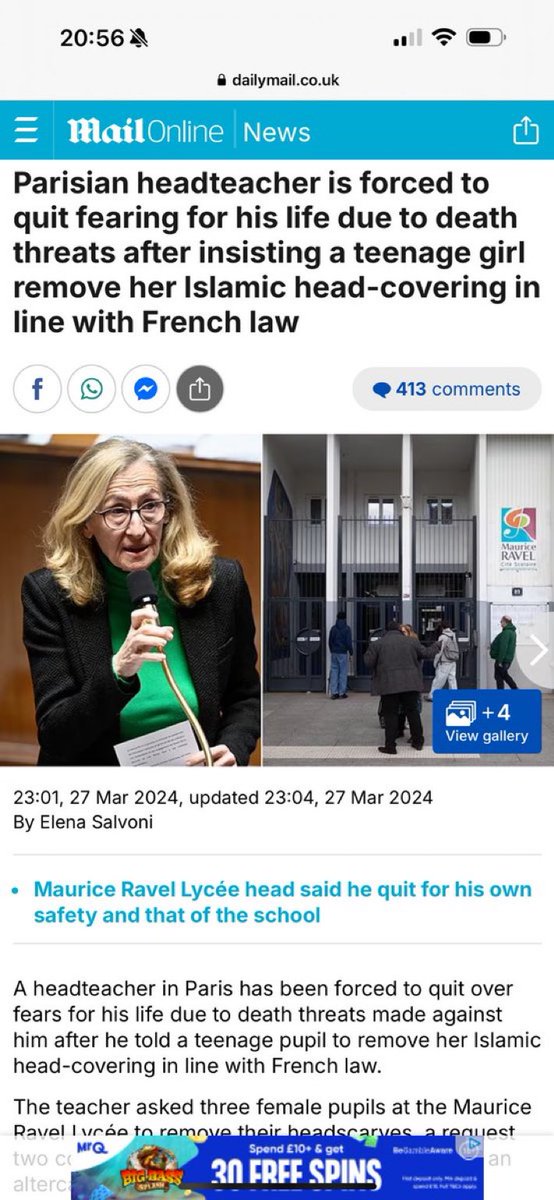 peterstopcrime's tweet photo. Paris headteacher forced to quit amid fears for his life over threats
A Hero among Cousins will be planning this teachers death as we speak ! https://t.co/LljPCi8uti