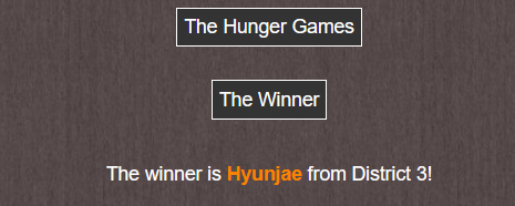 kplanethotel's tweet photo. Facciamo un grande applauso al vincitore di questa edizione degli Hunger Games!

Complimenti @HYUNJAElNG per aver portato in alto l'onore del Distretto 3! https://t.co/GOuVZ7LsjH