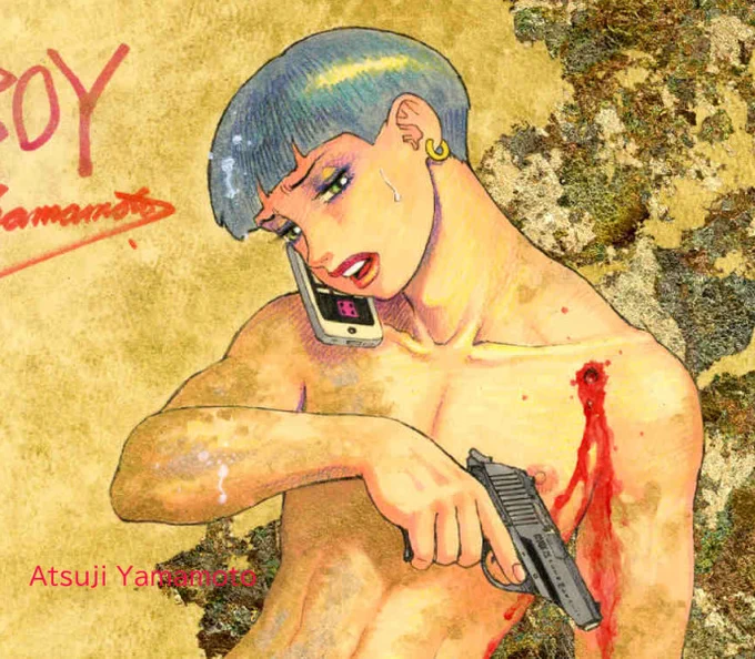 #画像フォルダの右を向いている画像と左を向いている画像を戦わせる 女刑事『弾(アモウ)』×女装囮捜査官『Mr.ボーイ』 実はどちらも全身図なんですが残念ながらお見せできません