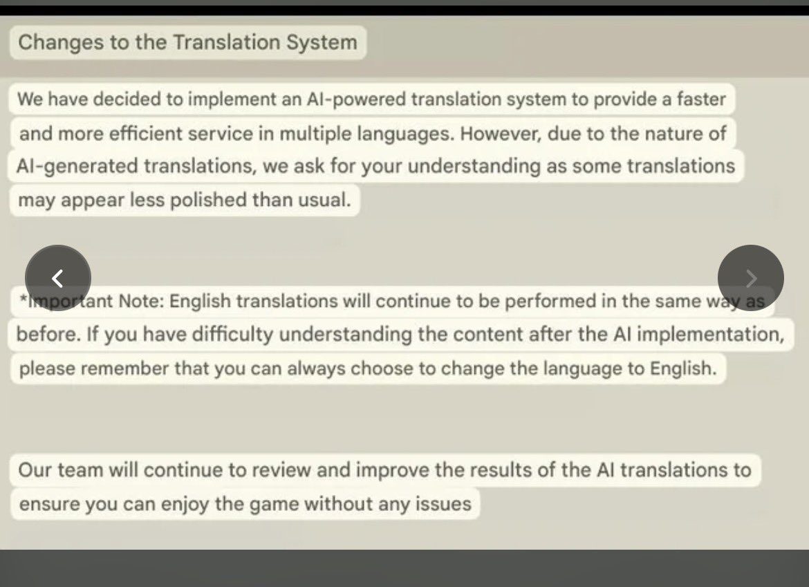 xsaturnashx's tweet photo. So why are cookie run players getting mad about the ai art on the crk hub website but when it came to the toa translation thing many months ago there wasn’t much noise coming from the other cookie run fans yall need to get mad more often
https://t.co/dRuvzwsTLM
#cookierun #crk https://t.co/JcSkBTldXN