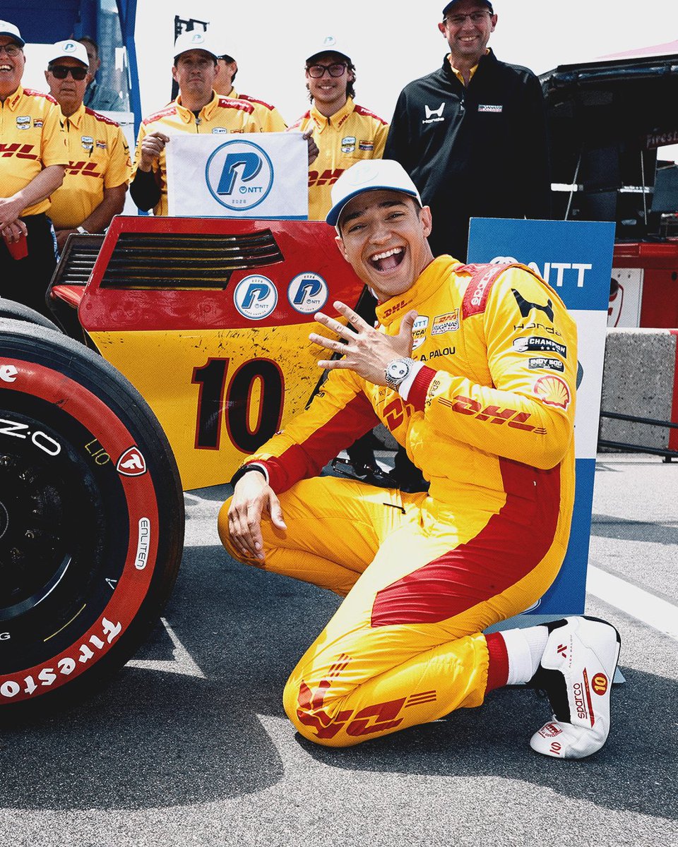 IndyCar's tweet photo. Collecting NTT P1 Awards like infinity stones 🏆🏆🏆🏆🏆 https://t.co/f10TSRMJRq