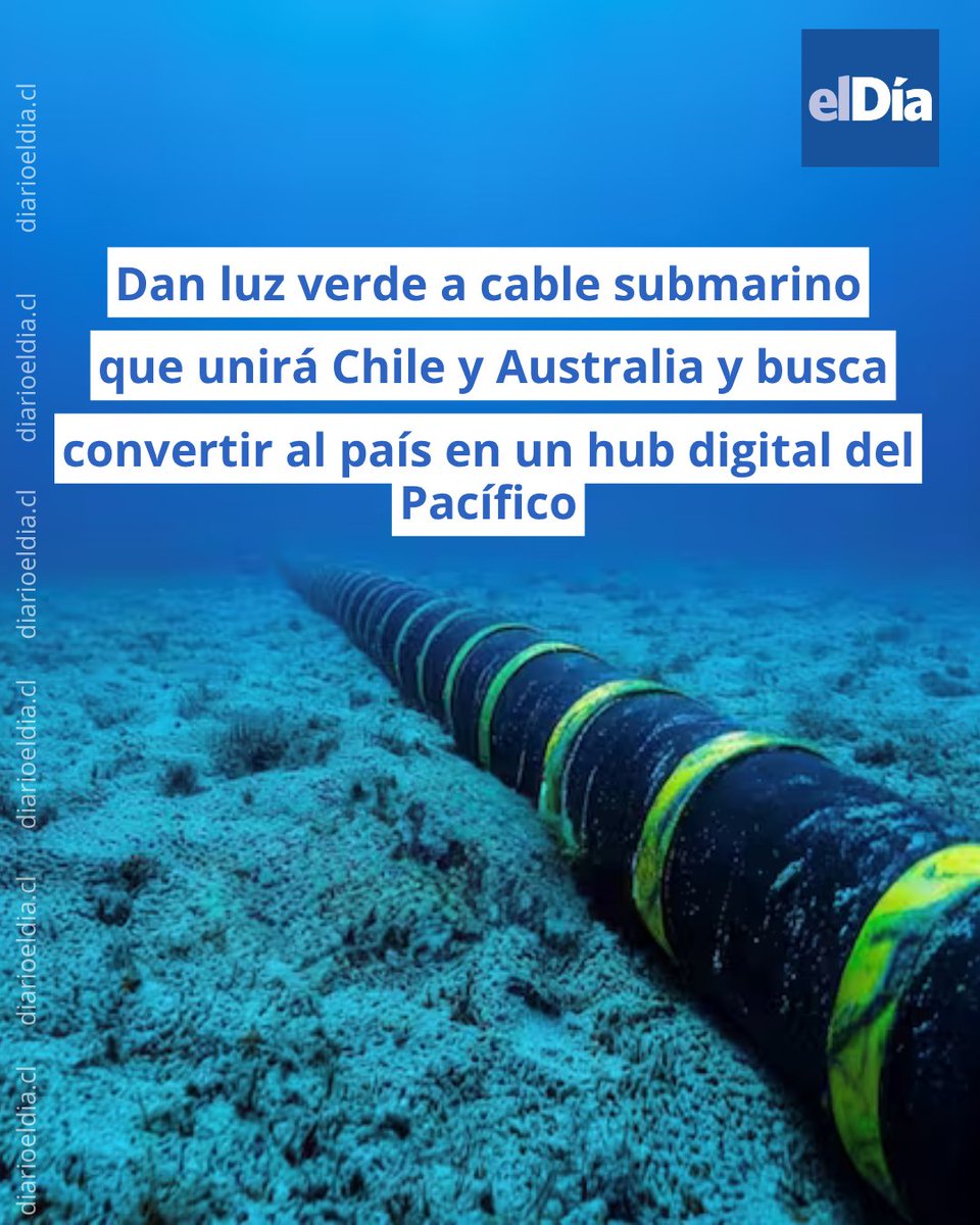 eldia_cl's tweet photo. 🔴El proyecto impulsado por Google y el Estado de Chile contempla una red de fibra óptica de cerca de 15 mil kilómetros entre Valparaíso y Sídney, fortaleciendo la conectividad con Asia-Pacífico y potenciando el desarrollo tecnológico. #ElDíaInforma 👉https://t.co/t3vw2GUg8r https://t.co/mJ9I2yyCcN