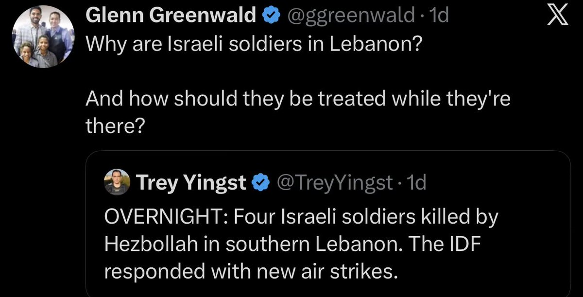 GBNT1952's tweet photo. Because Hezbollah, a designated foreign terrorist organization, uses Southern Lebanon for training and staging attacks.

Oh, and because Hezbollah launches rockets and drones from there into Israel quite literally daily.

Happy to help, idiot. https://t.co/lc2SWIv98e