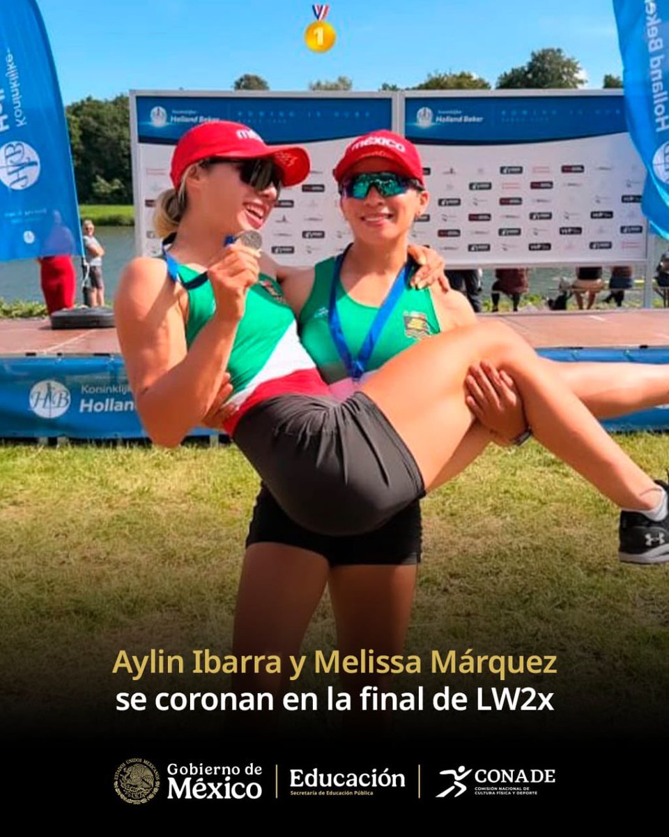 conadeoficial's tweet photo. ¡PRESEAS PARA MÉXICO! 🚣🏻‍♀️🇲🇽

Remo suma tres preseas en Internacional Koninklije Holland Beker, Ámsterdam, Países Bajos, en preparación a @SDQ2026

🥇 Aylin Ibarra y Melissa Márquez (LW2x)

🥇 Jordy Gutiérrez y Hugo Reyes (M2-)

🥉 Roberto Ahumada y Rafael Gutiérrez (LM2x) https://t.co/2ycdOURX9Y