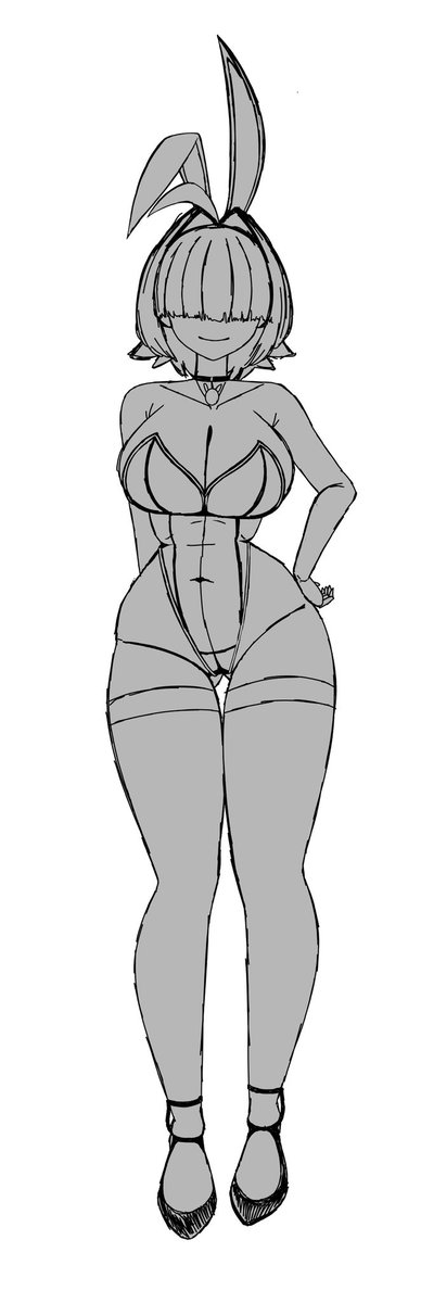 Kojin_Isonade's tweet photo. W.i.p. Elegg, been wanting to do some nikke fan art for a while now -3-

#nikke #nikkegoddessofvictory #elegg #bunnygirl #sketch https://t.co/p9PcXbkKrY