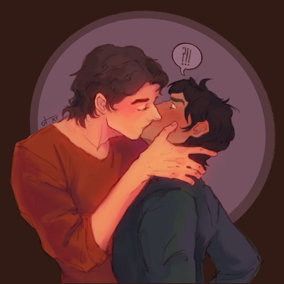 ot_xrr's tweet photo. specially for my 1.5 fans <3

got some mild inspiration today, even refined the sketch and orig idea
#OC #bl #art #sketch https://t.co/wAvxvJnVEB