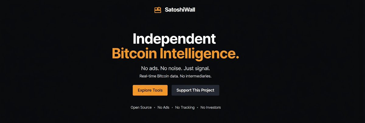 satoshiwall's tweet photo. 🚀 Descubra SatoshiWall: a ferramenta Bitcoin mais limpa e poderosa!

Analise qualquer endereço, gere relatórios completos em PDF e acompanhe blocos, mempool e gráficos BTC sem tracking nem propaganda.

Privacidade + Profissionalismo = SatoshiWall
👉 https://t.co/wgtLVW3Dfz https://t.co/KOdHcDMpPw